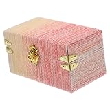 Mini valise ornée : la valise miniature de style vintage est utilisée pour décorer votre mini maison, très décorative, mallette de transport miniature.