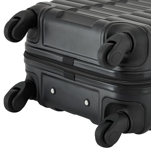 Image of Travelers Club 22-Inch Gilroy Rolling Hardside Carry-On Luggage, Black