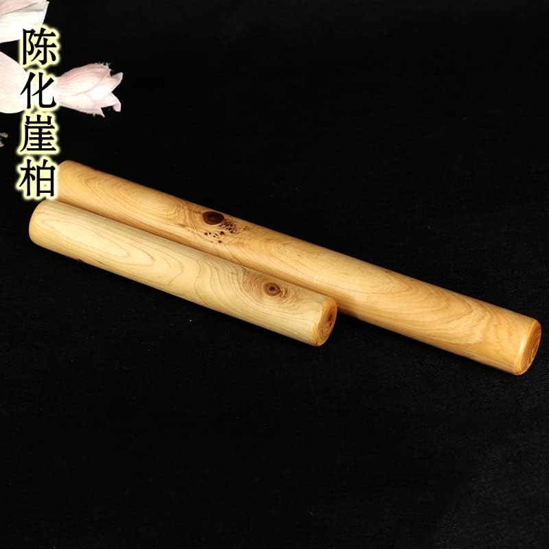 太行崖柏带疤擀面杖无漆擀面杖木质滚轴擀面皮压面棍工艺(（小） 约长21*宽3.2CM)