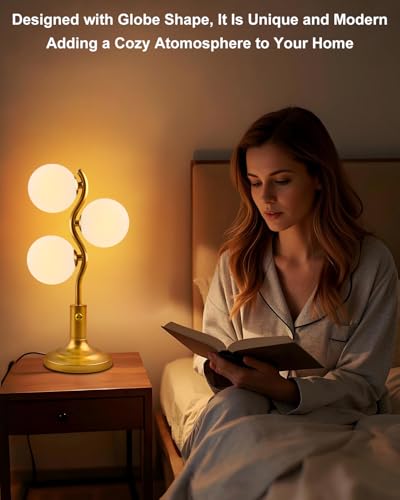 Lightdot Table Lamp 3 Lights Gold Desk Lamp - Image 3