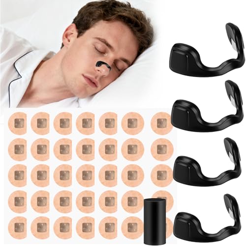 Nasenpflaster Magnet Nose Strips Schnarchstopper - 60 Stück Nasenstrips Anti Schnarch, Magnetische Nasenpflaster, Nasen Magnet Nasal Strips für...
