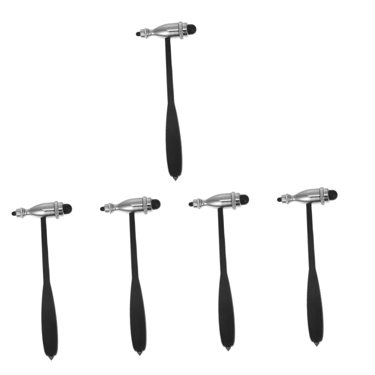 5stücke Medizinischer Reflexhammer Aus Edelstahl Ergonomisches Design Für Komfortable Anwendung Präzises Klopfen Zur Reflexmessung Robustes Material Für Lange Haltbarkeit Für