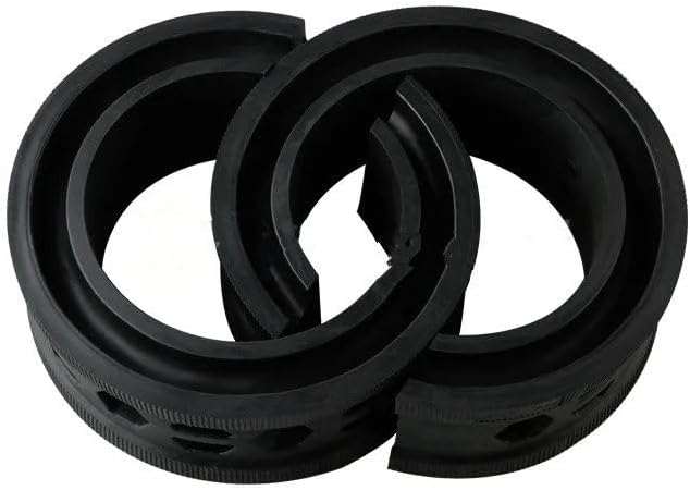 Shock Absorber 2Pcs Universal Multiple Model Car Shock Absorber Power Auto-Buffers Cushion Suspension Buffer Spring Bumpers Car Accessories Shocks(Black A)