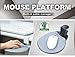 Aidata UM003 Mouse Platform Under Desk, Sturdy Metal Clamp Fits Onto Desks up to 40mm/1.57