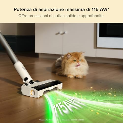 roborock H60 Hub Akku Staubsauger mit Absaugstation, 27000Pa/300W/60 Min Akkusauger mit Absaugstation, Staubsauger kabelos mit Anti-Tangle Bürste für Teppiche, Hartböden, Tierhaare, Auto