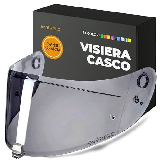 Everalo Visiera Compatibile con HJC RPHA 70, RPHA 11 - HJ26 - HJ-26ST (Light Fume')