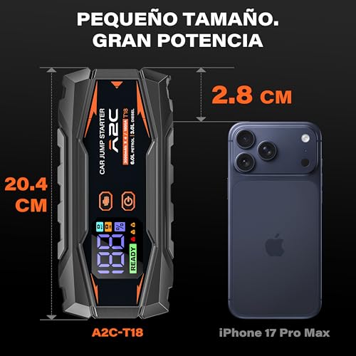 Arrancador de coche de 12V con pinzas inteligentes para evitar quedar varado 7
