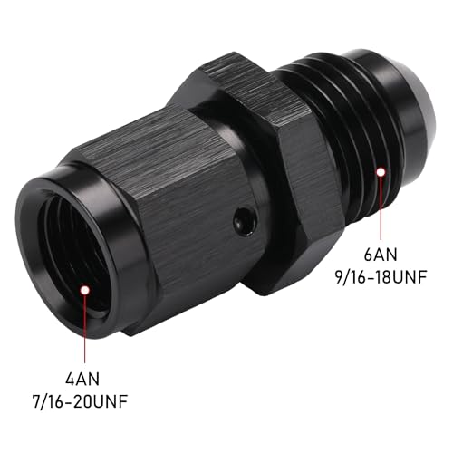 Adaptador 4AN a 6AN giratorio con flujo óptimo antifugas 3