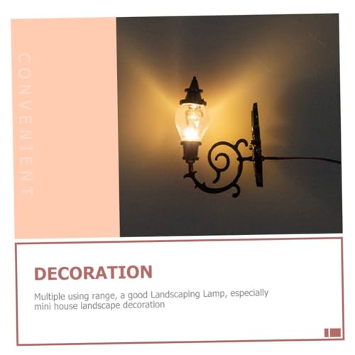 LOLIPPYY 4個 スケール苔蘚ミニチュア壁掛けランプ 砂テーブル装飾用ミニ照明模型 携帯便利でミニハウスやジオラマに