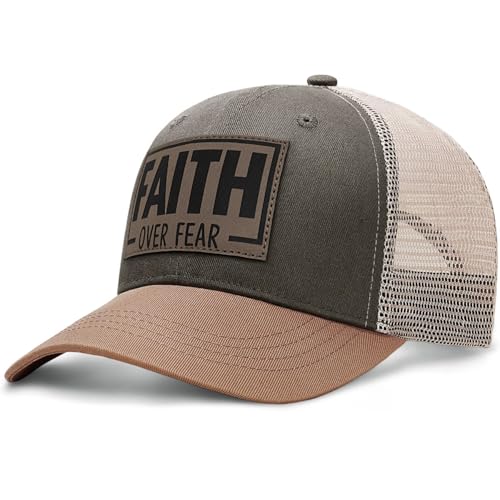 Christian Jesus Cross Hat - Faith Hats for Men Women - Religious Gifts for Thanksgiving Christmas - Faith Power