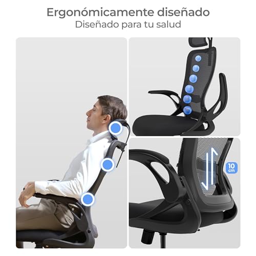 Miniatura 8 de Tervo Modelo U Silla De Oficina Plegable Para Espacios Pequeños Silla De Juego Para Adultos Y Niños Silla De Ordenador De Malla Ergonómica Para Dormitorio