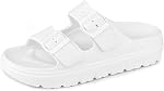 Women's Flat H-Strap Sandals Fashion Ladies Slide Sandals Comfortable Slip On EVA Slippers for Casual Summer,Sandales Pour Femmes