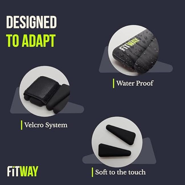 Ankle & Wrist Weights for Women & Men ¨C Adjustable Silicone Weighted Bracelets for Walking, Pilates, Yoga, Rehab, Home Gym, Travel ¨C 2pc Set of Lightweight, Comfortable Resistance Weights