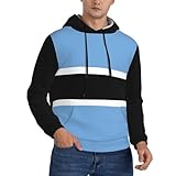 Photo Gallery felpa con cappuccio comoda botswana bandiera uomo - per lavoro, tempo libero, sport, tessuto traspirante, silhouette streetwear moderna con tasca Photo Gallery felpa con cappuccio comoda botswana bandiera uomo - per lavoro, tempo libero, sport, tessuto traspirante, silhouette streetwear moderna con tasca