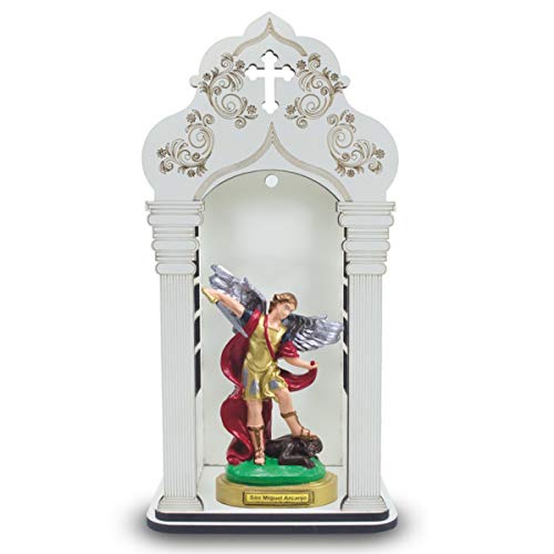 Capela Com Imagem São Miguel Arcanjo (20Cm) - Inquebrável
