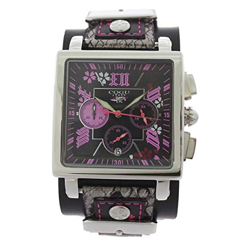 コグ COGU 桜 SAKURA 流通限定 クロノグラフ 腕時計 BNSKR-BPK ブラック【メンズ】 [並行輸入品]