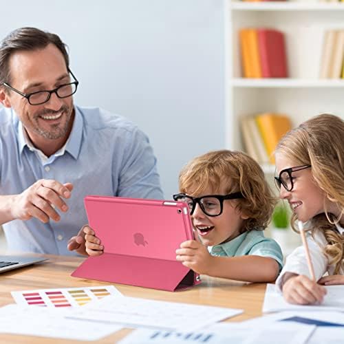 ProCase Etui do iPada 9./8./7. generacji 10,2" 2021/2020/2019, etui ochronne Smart Case Cover kompatybilne z iPad 9/8/7 melonowy róż