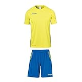 Atmungsaktivität uhlsport Kinder Score Trikot&Shorts Kit, limonengelb/azurblau, 152