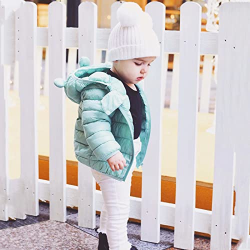 Patpat Coats For Toddler Boys Toddler Girls Jacket Outerwear With Hoods Turquoise Size 18-24 Months #TOP4