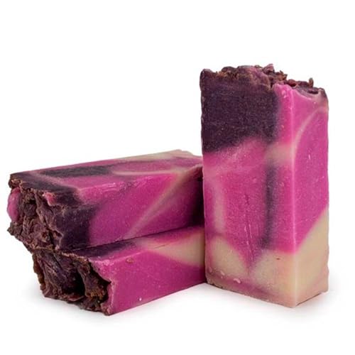 Jabón artesano de Centella Asiática y Rosa Mosqueta (90g) - Calma pieles con dermatitis, psoriasis o muy secas - Cicatrizante