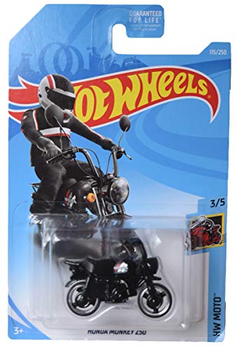 Hot Wheels Moto Series 3/5 Honda Monkey Z50 115/250, Black - image 1
