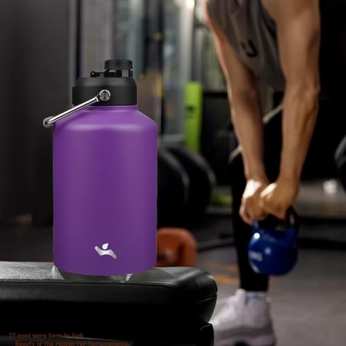 Image of Konokyo 128 oz Insulated Stainless Steel Water Bottle Jug with Handle