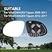 Driver Side Mirror Replacement Glass for VOLKSWAGEN VW Tiguan 2009-2017,Backing Plate Power Heated Left Side View Mirror Glass for VOLKSWAGEN Tiguan 2009 2010 2011 2012 2013 2014 2015 2016 2017