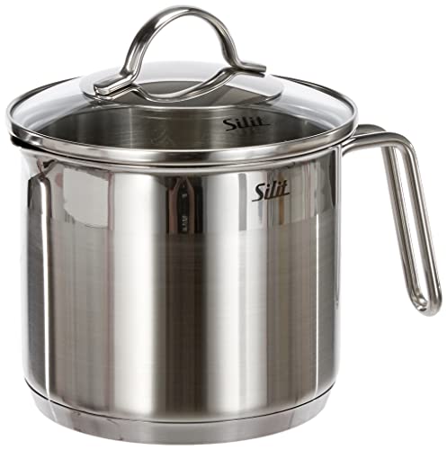 Silit Achat cristal tapa cazo de leche, plata, 14 cm, 1,7 l) Cover