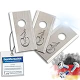 Genisys Lame di ricambio in acciaio inox compatibili con il tosaerba Eufy E15 E18 di Anker, LongLife, 1 foro infrangibile [certificato DIN EN 50636], pezzo 9