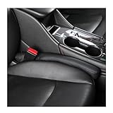 Suvnie 2 PCS Leather Car Seat Gap Filler, Auto Crevice Crack Plug Blocker to Stop Things from Dropping, Organizer Fill The Gap Between Seat and Console, Universal Car Accessories (Black)
