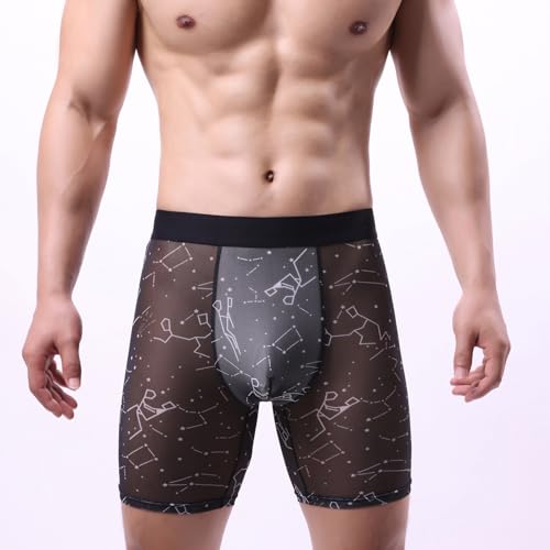 Evankin Mens Valentines Boxer Briefs, Funny Novelty Underwear, Long Leg Breathable Trunks Lingerie Underpants Shorts2