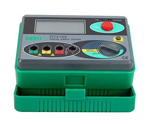 Dy4100 Digital Earth Ground Resistance Tester Multimeter Resistance Measurer 0-2000 Ohm #TOP4