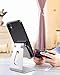 CreaDream Adjustable Cell Phone Stand, Phone Stand, Cradle, Dock, Holder, Aluminum Desktop Stand Compatible with Phone Xs Max Xr 8 7 6 6s Plus SE Charging, Accessories Desk,All Mobile Phones-Silver