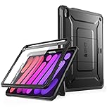 SUPCASE for iPad Mini 7 Case A17 Pro 2024 (UB Pro), [Built-in Screen Protector & Pencil Holder & Stand] [Support Apple Pencil Charging] Protective Case for iPad Mini 7th/6th Generation 8.3", Black