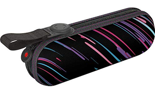 Knirps Taschenschirm X1 im Etui Lightning UV Protection Black