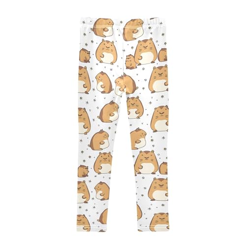 Mouse Pattern Girls Leggings Ultra Soft Compression Yoga Gym Pants for Kids 4-10T2