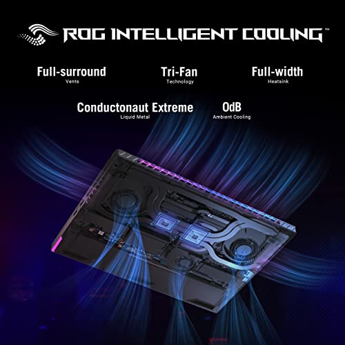 Image of ASUS ROG Strix Scar 18 (2023) Gaming Laptop, 18 inch Nebula Display 16:10 QHD 240Hz /3ms, GeForce RTX 4090, Intel Core i9-13980HX, 32GB DDR5, 2TB PCIe SSD, Wi-Fi 6E, Windows 11 Pro, G834JY-XS97,Black