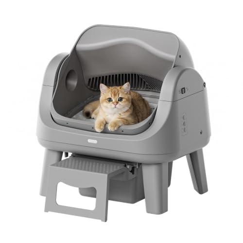 Teweoa Large Grey Automatic Litter Box