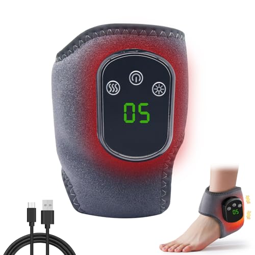 Masseur rechargeable de pieds et cheville électrique avec thermothérapie réglable 5 niveaux