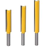 3Stück 8 mm Schaft Gerades Router Bits Fräser Schneidmesser Holzfräser Nutfräser Extra Langer Schnittlänge Holzbearbeitungs