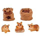 Figurines d'animaux : statue de souris en résine à la posture amusante, idéale pour décorer les fenêtres, les armoires et les bureaux à l'intérieur, ainsi que le jardin à l'extérieur. ornement en forme de souris