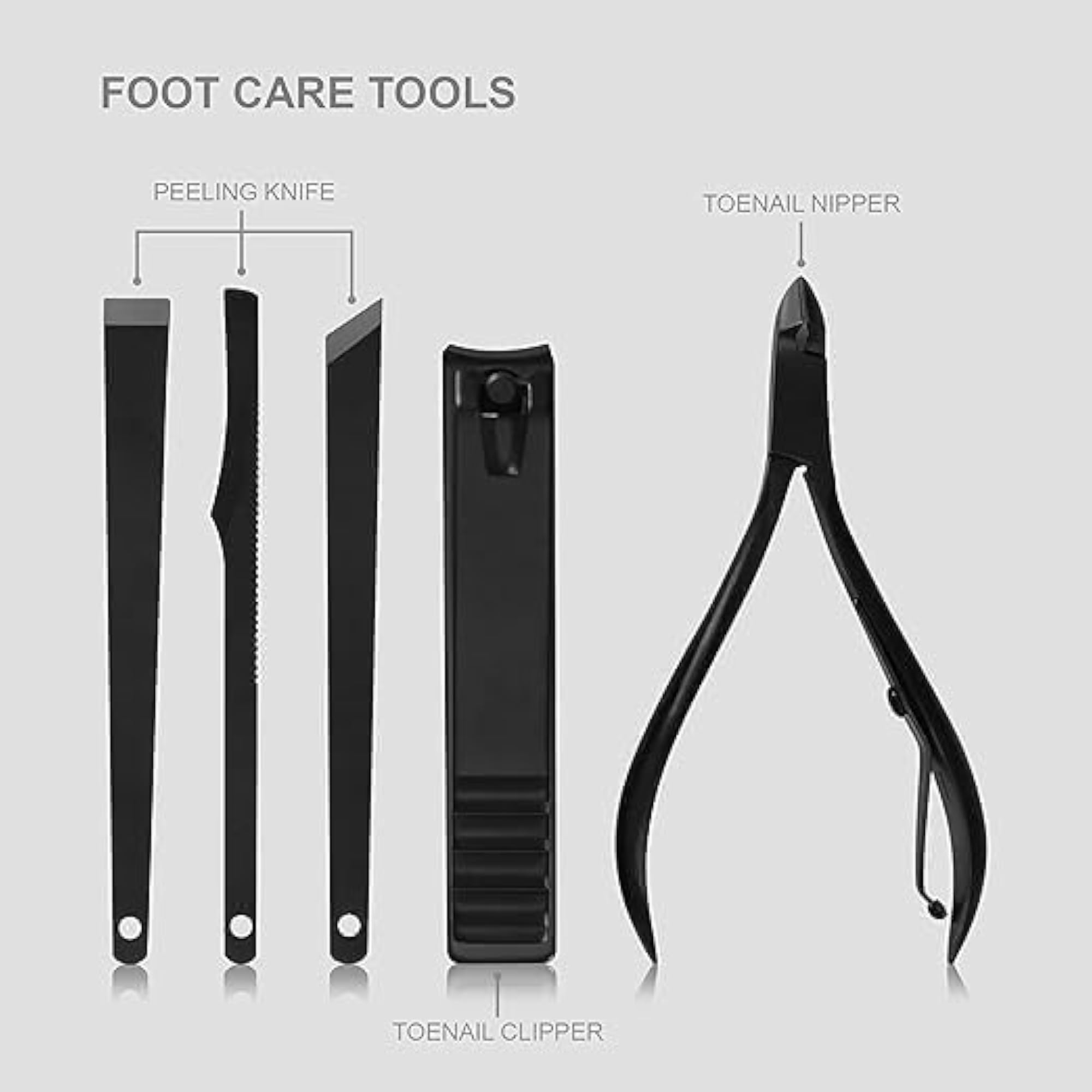 12 in 1 Stainless Steel Manicure Set Grooming Kit
