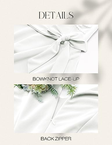 Image of DRESSTELLS Women's Cocktail Dress Summer Wedding Guest Party Vintage 3 /4 Bell Sleeve V Neck A-Line Dress