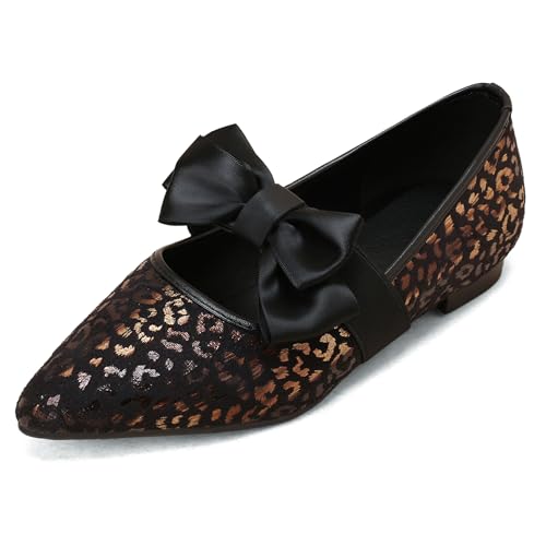 Chaussures Mary Jane plates confortables à bout pointu pour marcher en ville