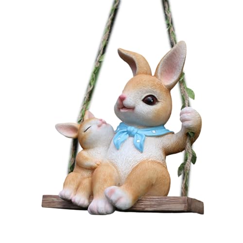 Lapin de Pâques adorable figurine à suspendre pour chambre enfant
