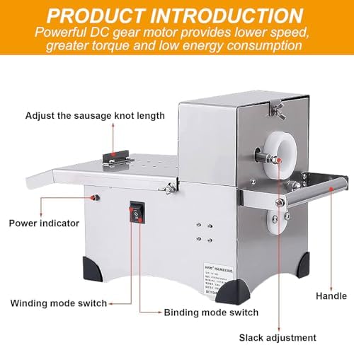 Sausage Tying Machine - Commercial Linker Tier Machine, 02, Efficient Knotting for Sausage Production, Two Mofor Versatile Use,2