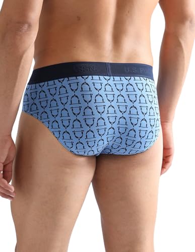 Image of U.S. Polo ASSN. Men PB005 Cotton Modal Printed Premium Underwear Brief -Pack of 1
