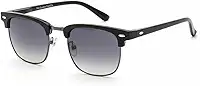Óculos de Sol Polo London Club, estilo Club Master Quadrado Com Lentes Fume Preto contém com Case ECO, Unissex