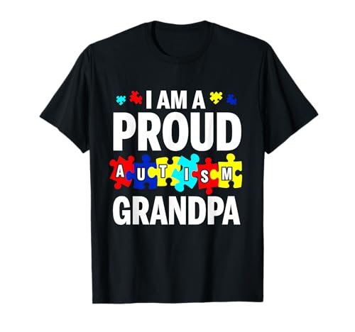 I'm A Proud Autism Grandpa Autism Awareness T-Shirt
