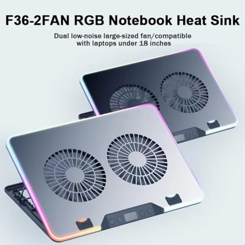 Base Cooling Pad F36 para Laptop Gaming con RGB y LCD miniatura 5